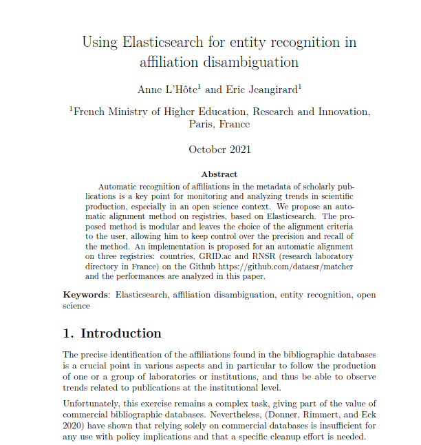 publication scientifique