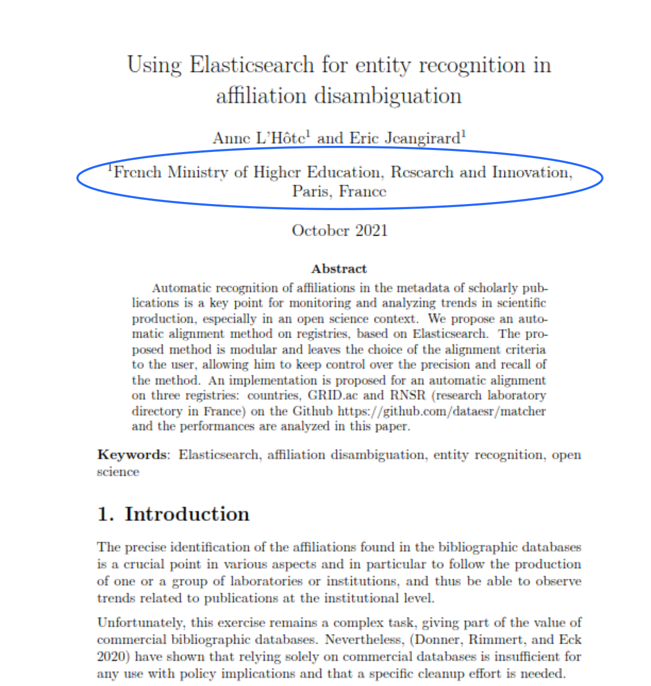 publication scientifique